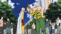 Tanktop Tiger taunts Saitama