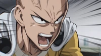 Saitama fica impaciente com a explicação de Genos