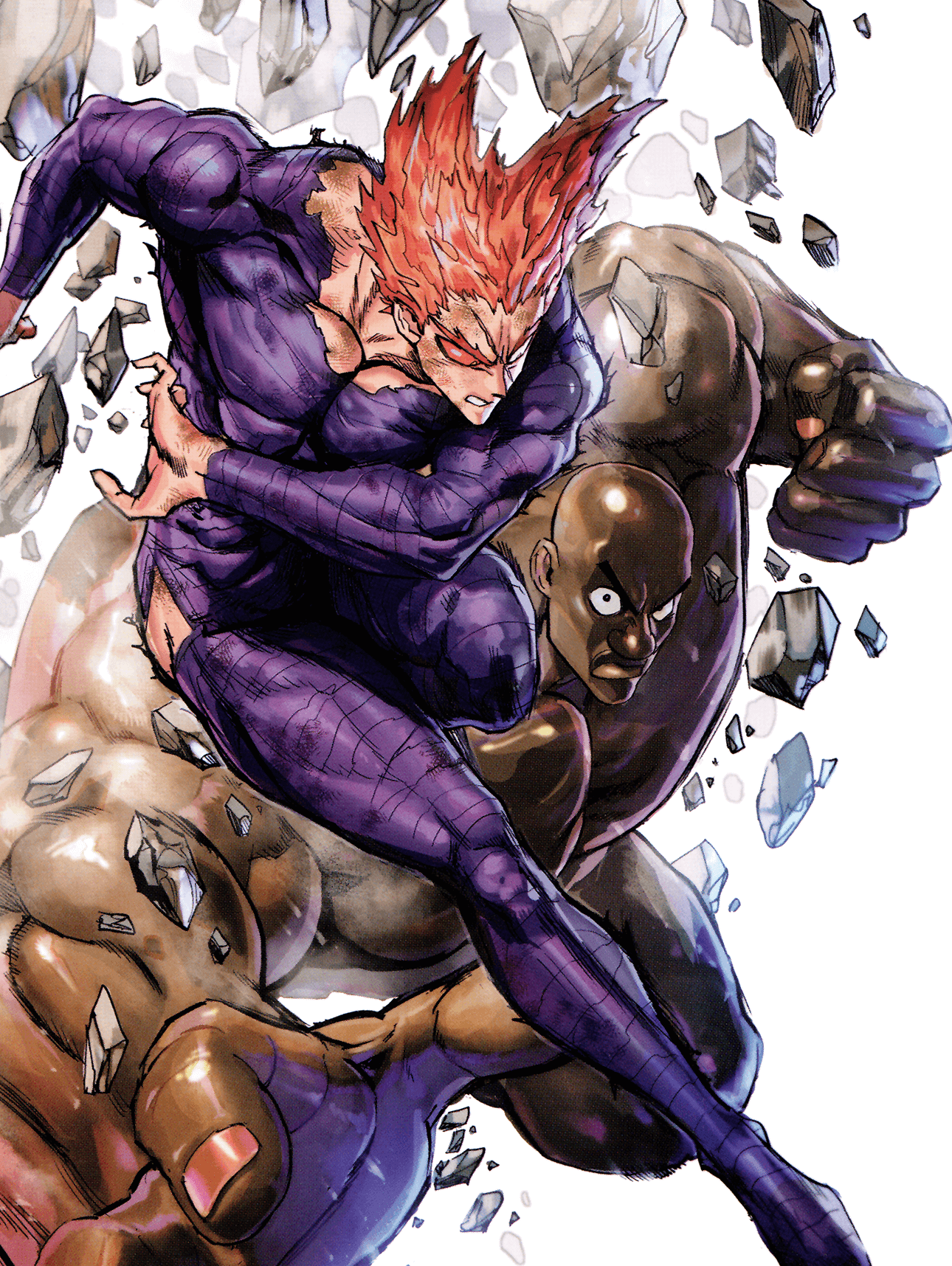 GAROU VS GENOS!!, GAROU DESTROYS HEROES