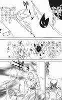 All particles inside Saitama's body become anti-particles that travel backwards in time.