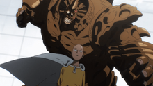 Kabuto attempts to attack Saitama from behind