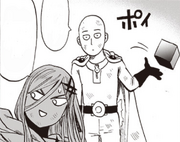 Saitama drops the cube