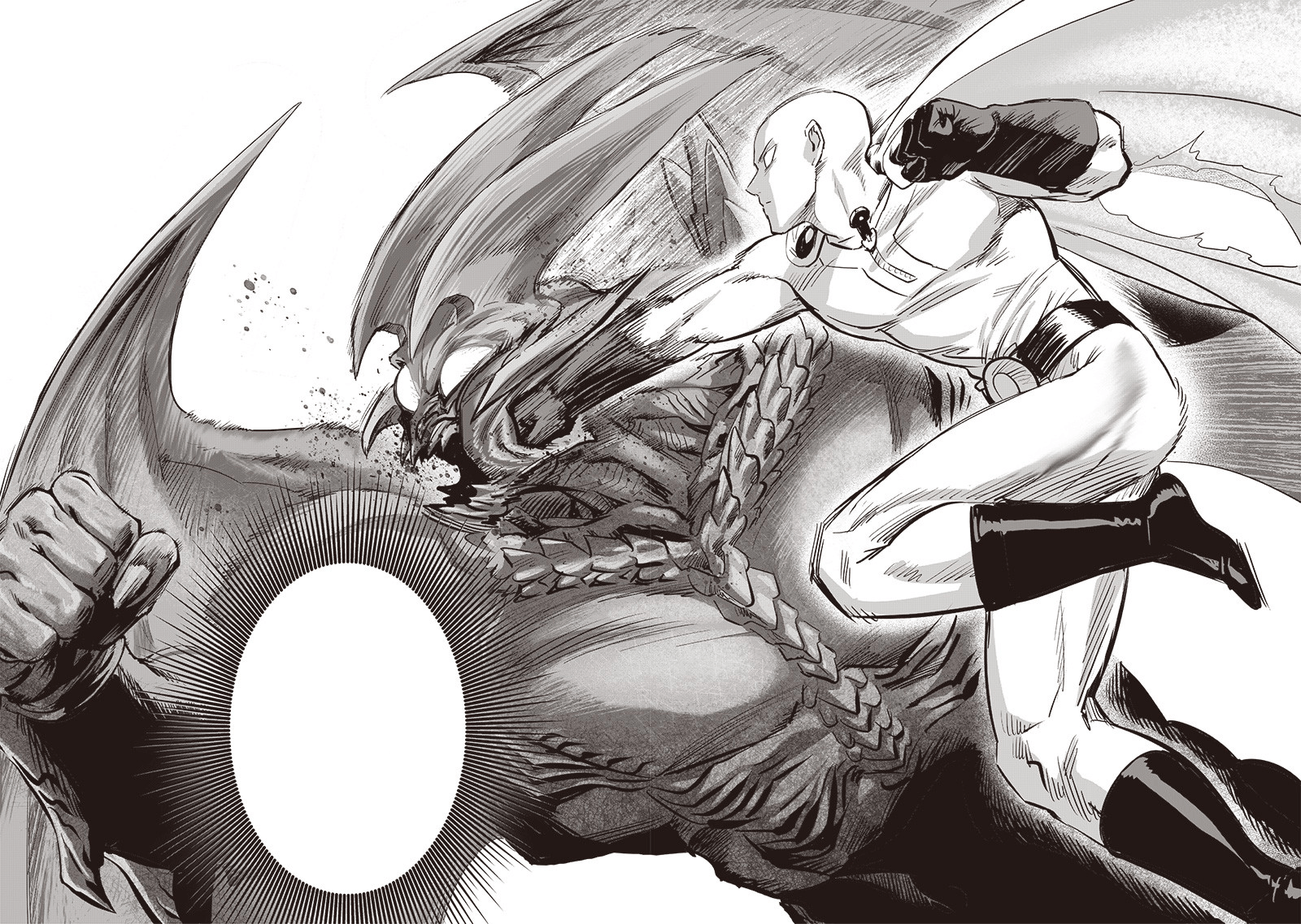 Capítulo 168 de One Punch Man mostra Saitama Destruindo Júpiter