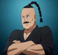 Benpatsu's appearance as a human in the anime