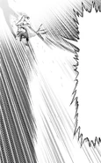Saitama unleashing a Serious Sneeze.