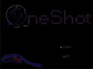 The OneShot menu as seen after killing Niko.