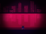 Niko looking at the city's buildings