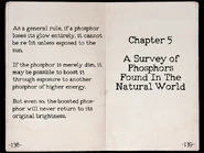 Pages from a book about phosphor, written by The Author