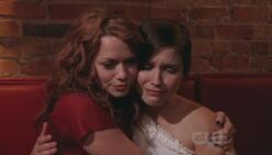 Brooke cries in 's arms after learning she is unable to have children