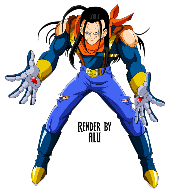 Super android 17 render by artieftw-d699b27