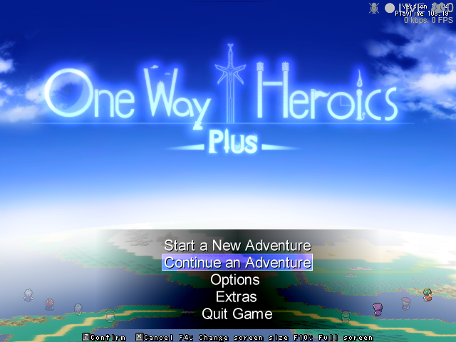 One Way Heroics Plus Login Screen.png