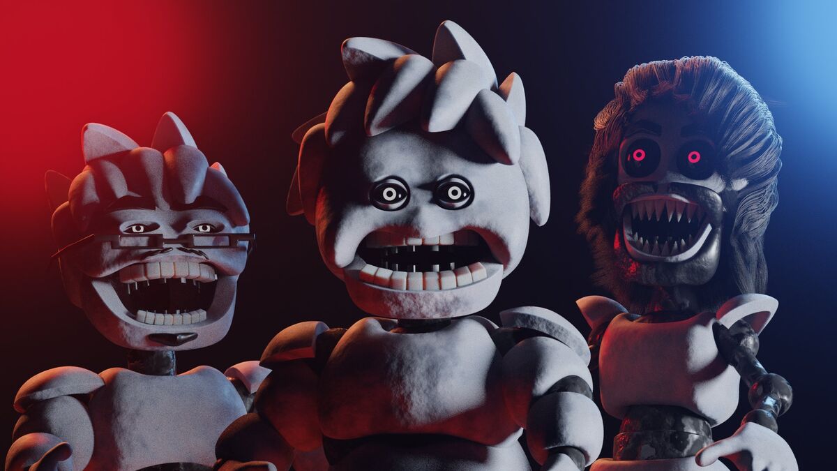 Top 10 Five Nights at Freddy's animatronics by skullofmyenemies on