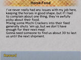 Horse Food