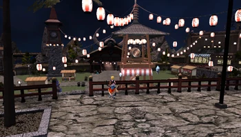 Summer Yukata Festival Courtyard