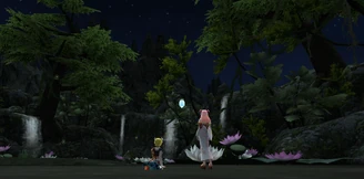 Onigashima Training Grounds during Evening of Fireflies