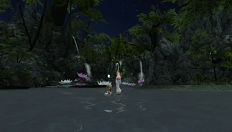 Onigashima Training Grounds during Evening of Fireflies