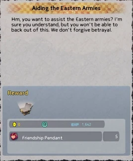 Aiding the Eastern Army