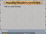 Regarding Sakurajima's Greater God