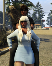Kiki giving Etta uppies