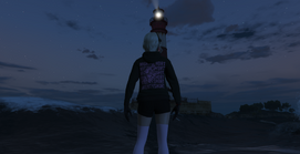 Kiki at the lighthouse