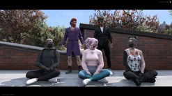 Back left adoptive father: Paddy Scratch-Patrickson, back right Rod, front left brother Sean Deane, front middle adoptive daughter Thea Everheart, front right wife Vivian Stillwater