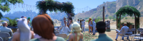 Pendragon wedding from the guests view