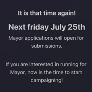 August 2025 Mayoral Election