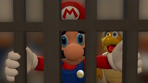 SM64 Bloopers Mario Behind Bars