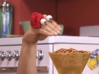 Kako with some pretzels