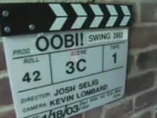 Clapboard for "Uma Swing!" with the filming date (January 18, 2003)