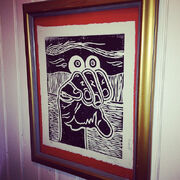 Painting of  at the studio