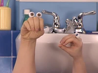 Oobi needing to use the bathroom