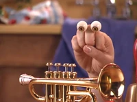 Grampu with a trumpet