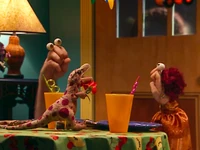 Grampu and Inka talking