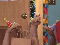 Grampu with shopping bags