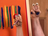 Grampu covered in paint