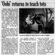 The newspaper article.