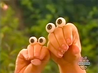 Oobi and Uma hugging