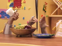 Grampu brings dessert