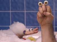 Uma finally washes up