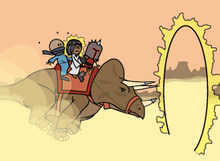 Tarquin, , and  chases the Order.