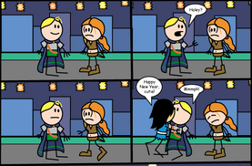 Haley fails to kiss Elan.