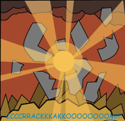 The dungeon's destruction.