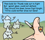 Rich's cameo as "Sir Thumb"