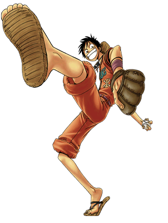 One Piece Luffy Kick, HD Png Download - vhv