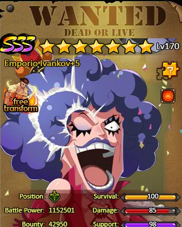 Emporio Ivankov One Piece Online 2 Wiki Fandom