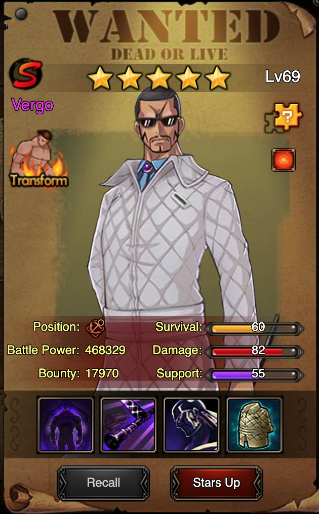 Vergo One Piece Online 2 Wiki Fandom