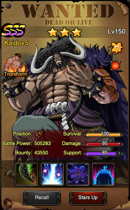 Kaido, One Piece Online 2 Wiki