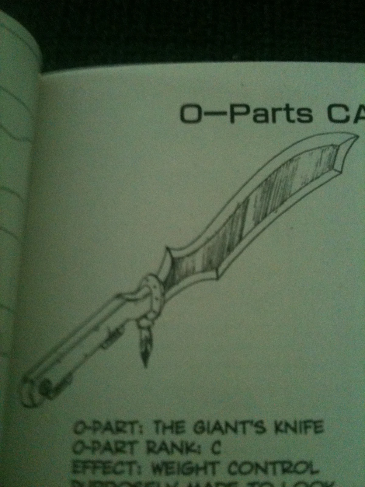 Giant's Knife OParts Hunter Wiki Fandom