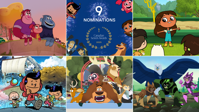 9 Canadian Screen Awards Nominations for 9 Story & Brown Bag Films